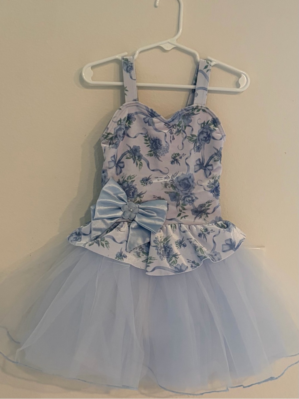 Weissman Sweet Pea Ballet Dance Costume Child XSC Style 18173 w/ Matching Bow